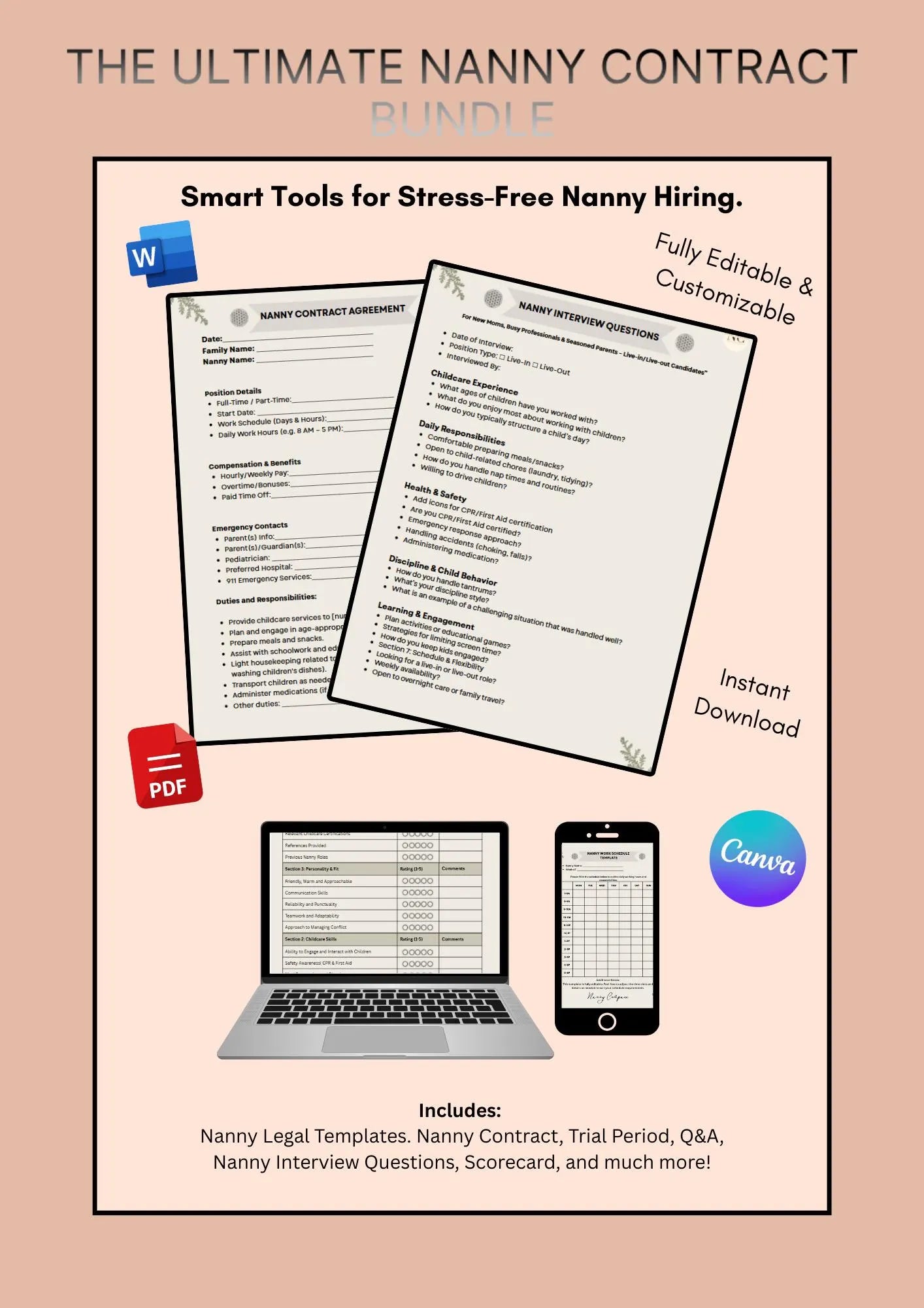 Nanny Contract Bundle